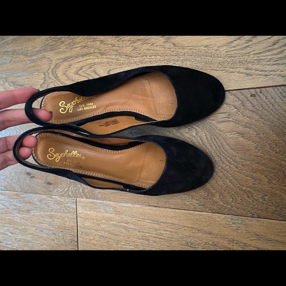 Suede Seychelles heels